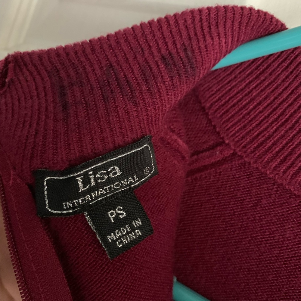 Lisa Raspberry Acrylic Sweater - Picture 4 of 5